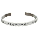 【送料無料】ブレスレット　アクセサリ—　カフブレスレットジェーンwomens famous womens quotes cuff bracelet be a legend calamity jane