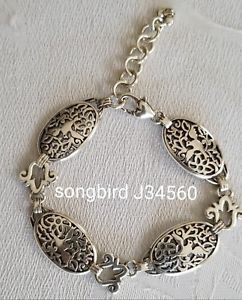 【送料無料】ブレスレット　アクセサリ—　ブライトンシルバーレースブレスレットbrighton retired songbird silver lace bracelet j34560 b74