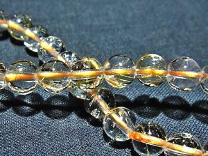 【送料無料】ブレスレット アクセサリ— ゴールデンルチルラウンドブレスレット7mm rainbowfilled natural golden rut...