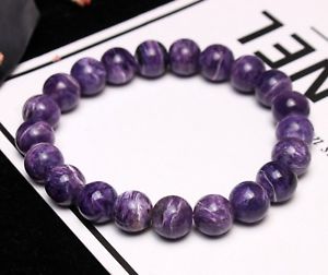 【送料無料】ブレスレット　アクセサリ—　ビードブレスレット10mm top quality natural purple charoite crystal gemstone beads bracelet aaa