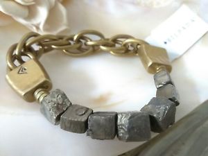 【送料無料】ブレスレット　アクセサリ—　ニュートラルチェーンリンクブレスレットストレッチ silpada *neutral chain* chunky pyritebrass link stretch bracelet krb0137