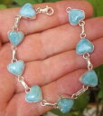 yzuXbg@ANZT?@larimar925X^[Obracelet ha27blue heart larimar stones 925 sterling silver bracelet ha27