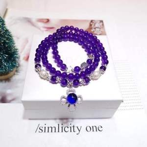 【送料無料】ブレスレット アクセサリ— s9253アメジストブレスレットfashion natural amethyst crystal s925 ...
