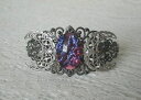 【送料無料】ブレスレット アクセサリ— ドラゴンオパールトリプルムーンカフブレスレットdragons breath fire opal triple moon cuff bracelet wiccan pagan witchcraft wicca(4)