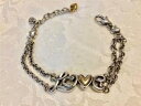 【送料無料】ブレスレット アクセサリ- ブライトンブレスレットメッキゴールドチェーンbrighton love child love bracelet silver plated and gold 2 chains