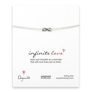 【送料無料】ブレスレット　アクセサリ—　ブレスレットdogeared small oxidized silver infinite love infinity bracelet