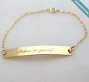 【送料無料】ブレスレット アクセサリ— パーソナライズゴールドバーブレスレットネームプレートブレスレットブレスレットpersonalized gol...