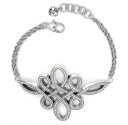 【送料無料】ブレスレット　アクセサリ—　ブライトンクリスタルシルバーブレスレットstunning brighton knottingham crystal silver statement bracelet nwt