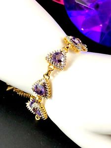 【送料無料】ブレスレット アクセサリ— スターリングシルバーアレクサンドライトリンクブレスレットgorgeous 925 vermeil sterling silver alexandrite stone floral link bracelet