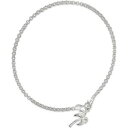 【送料無料】ブレスレット　アクセサリ—　スターリングシルバーパームツリーブレスレットダブルリンク925 sterling silver double link rolo with palm tree ankle bracelet