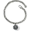 【送料無料】ブレスレット　アクセサリ—　ブライトン￣halo sphereボールシルバーblue purpleチェーンbracelet￣jf5223￣68brighton ~halo sphere ball silver blue purple crystal chain brace