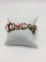 【送料無料】ブレスレット　アクセサリ—　ドルジョンソンゴールドトーンピンクストーンブレスレット65 betsey johnson gold tone pink stone amp; crystal bracelet k1zz