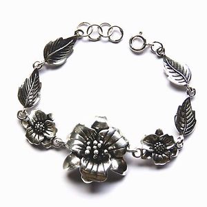 【送料無料】ブレスレット　アクセサリ—　bracelets thai flower 925 sterlinglength75bracelets thai flower 925 sterling silver length 75 inch