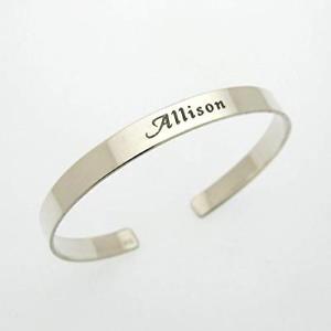̵ۥ֥쥹åȡ—ѡʥ饤ե֥쥹åsterling silver personalized name cuff ...