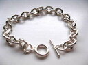 【送料無料】ブレスレット アクセサリ— インチスターリングシルバーヘビーリンクブレスレットトグルクラスプ9 inch sterling silver heavy link charm bracelet with toggle clasp(4)