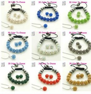 【送料無料】ブレスレット　アクセサリ—　セットロットホットクリスタルセットイヤリングネックレスペンダントブレスレット