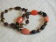 ̵ۥ֥쥹åȡꡡȥå֥쥹åȥåȥԡ֥饦󥴡ɥץ饹åӡ磻beautiful stretch bracelet set 2 peach brown gold plastic beads 12 wide cute