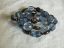 【送料無料】ブレスレット アクセサリ- ブレスレットシルバーストレッチトーンプラスチックビーズインチワイドbeautiful stretch bracelet silver tone amp; blue plastic beads 1 12 inch wide