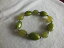 ̵ۥ֥쥹åȡꡡȥå֥쥹åȥСȡ󥰥꡼ץ饹åӡ磻collectible stretch bracelet silver tone green marbled plastic beads 12 wide