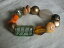 ̵ۥ֥쥹åȡꡡ1֥쥹åȥȡץ饹åӡnicebeautiful stretch bracelet earth tone colorful plastic beads 1 inch wide nice