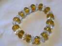【送料無料】ブレスレット アクセサリ- プラスチックcutebeautiful stretch bracelet clear light gold plastic cute