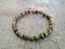 【送料無料】ブレスレット　アクセサリ—　ジャスパービーズストレッチブレスレットgreen copper jasper amp; copper beaded shamballa stretch bracelet womenmen