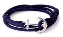 【送料無料】ブレスレット アクセサリ- アンカーブレスレットビンテージハンドメイドアメリカmens womens adjustable anchor bracelet nautical paracord vintage hand made usa