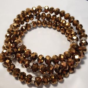 【送料無料】ブレスレット アクセサリ— ゴールドブレスレットドレッシーストレッチgold stretch bracelet rhinestones ...