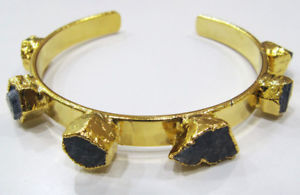 【送料無料】ブレスレット　アクセサリ—　ラピスラズリシルバーハンドメイドブレスレットfabulous lapis lazuli gemstone adjustable silver amp; gold plated handmade bracelet