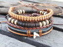 【送料無料】ブレスレット アクセサリ— レザーセットブレスレットカジュアルカフパンク1 set pu leather bracelet casual...