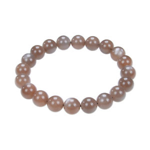 【送料無料】ブレスレット　アクセサリ—　オレンジムーンストーンブレスレットラウンドコードインチorange moonstone bracelet 10mm smooth round gemstone elastic cord 75 inch long