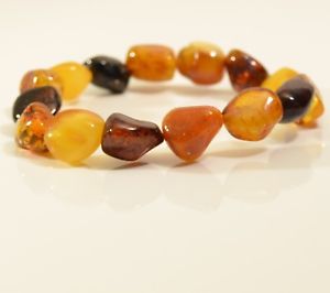 ブレスレット　アクセサリ—　バルトマルチカラーサイズ112gr c2392true genuine baltic amber multicolor bracelet adult size 11,2 gr c2392