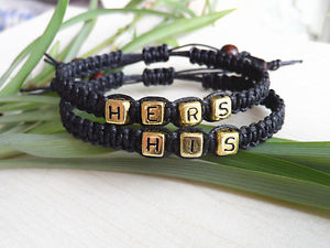 【送料無料】ブレスレット アクセサリ— ブレスレットカップルブレスレットセットhis and hers bracelets,couples bracelets set, gold, lovers , anniversary gift