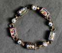 【送料無料】イタリアン ブレスレット ブレスレットランファンマイクロancien bracelet pour enfant en micro mosaque et laiton italie longueur 14,2 cm(4)