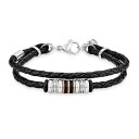 【送料無料】イタリアン ブレスレット オリバージュエルマンカフレザーステンレススチールs oliver jewel uomo bracciale in pelle acciaio inox so13701 540414(4)
