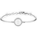 【送料無料】イタリアン ブレスレット カフチャクラbracciale da donna per ragazza brosway chakra bhk132 con lettera iniziale nome i