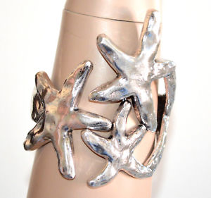 【送料無料】イタリアン　ブレスレット　シルバーブレスレットスレーブブレスレットファッションbracciale argento donna stelle mare rigido a schiava etnico bracelet moda a70