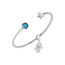 【送料無料】イタリアン ブレスレット メタルブレスレットスチールスワロフスキーbracciale rigido donna morellato drops scz991 acciaio swarovski stella charm blu