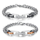 yzC^A@uXbg@XeXX`[uXbgacciaio inox braccialetti partnerarmbnder con zirconi ricoperto set