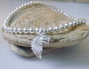 【送料無料】イタリアン ブレスレット ブレスレットビーズストレッチブレスレットargento sterling charm bracciale con perline stretch, cuore di un angelo braccialetto