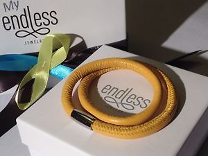 【送料無料】イタリアン　ブレスレット　カフシルバーダブルワイヤーバックルendless jewelry giallo bracciale doppio filo fibbia in argento 36cm rrp 55