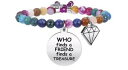 【送料無料】イタリアン ブレスレット ブレスレットnuova inserzionekidult bracciali agata multicolor who finds a friend finds a treasure 731330(4)