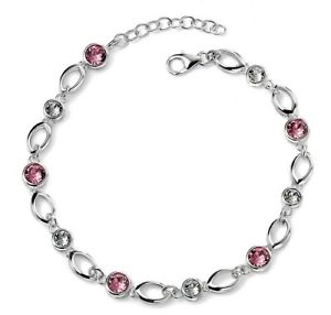 【送料無料】イタリアン ブレスレット スワロフスキークリスタルブレスレットピンクスターリングシルバーargento sterling elementi di swarovski crystal bracciale rosa, b4454 【送料無料】イタリアン ブレスレット スワロフスキークリスタルブレスレットピンクスターリングシルバーargento sterling elementi di swarovski crystal bracciale rosa, b4454