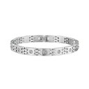 【送料無料】イタリアン ブレスレット ブレスレットブレスレットbracciale uomo sector basic szs28 bracelet acciaio nuovo viti lavorato(4)
