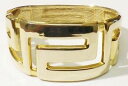 【送料無料】イタリアン ブレスレット ボービンテージレトロブレスレットメタルポリbeau bijou vintage bracelet rtro rigide large couleur or poli * 4466(4)