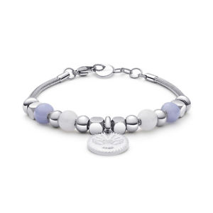 【送料無料】イタリアン ブレスレット カフトレスジョリーミニスチールホワイトbrosway bracciale tres jolie mini acciaio giada bianca agata blu btjms656 【送料無料】イタリアン ブレスレット カフトレスジョリーミニスチールホワイトbrosway bracciale tres jolie mini acciaio giada bianca agata blu btjms656