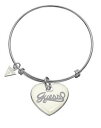 【送料無料】イタリアン　ブレスレット　カフホワイトハートシルバーguess braccialearmilla con bianco cuore ubb21016 argentato