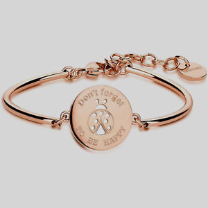 【送料無料】イタリアン　ブレスレット　ブレスレットチャクラバラbrosway, bracciale chakra, mod coccinella acciaio rose bhk52, nuovo
