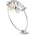 【送料無料】イタリアン ブレスレット メタルブレスレットゴールドスタースワロフスキーbracciale rigido donna guess ubb85054 acciaio charms stella gold swarovski