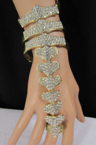 【送料無料】イタリアン　ブレスレット　ゴールドメタルファッションブレスレットバックボーンdonna metallo oro braccialetto moda catenella mano bling spina dor ossa